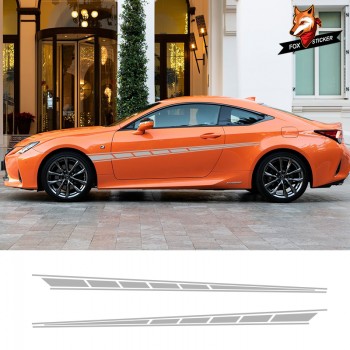 Car Vinyl Side Stripe Skirt Graphic Vehicle Decal Gloss Auto Side Car Sticker for Audi Hyundai Toyota Ford BMW Universal Sticker